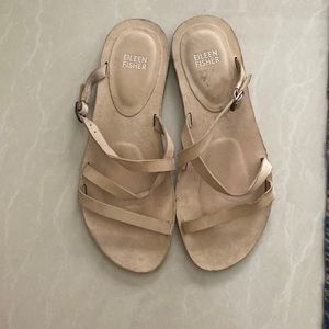 Eileen Fisher Dali Nubuck leather sandal